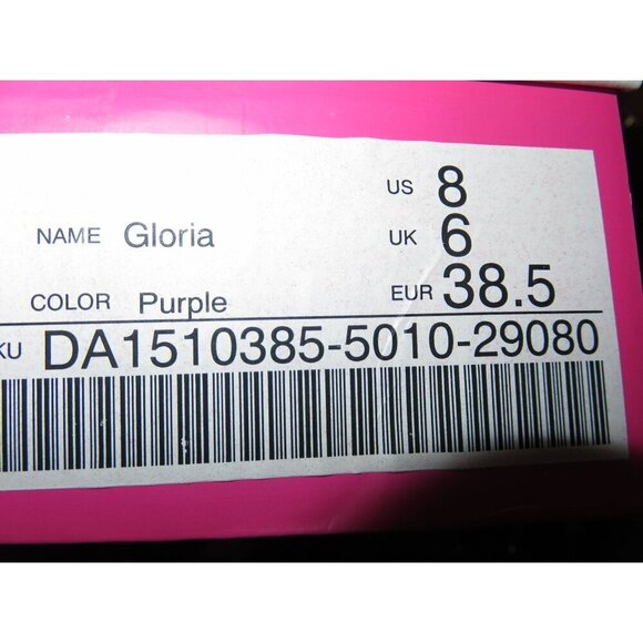 Justfab Gloria Purple Vegan Leather Laser Cut caged pumps size 8 true to size - Picture 12 of 15